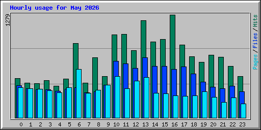 Hourly usage for May 2026